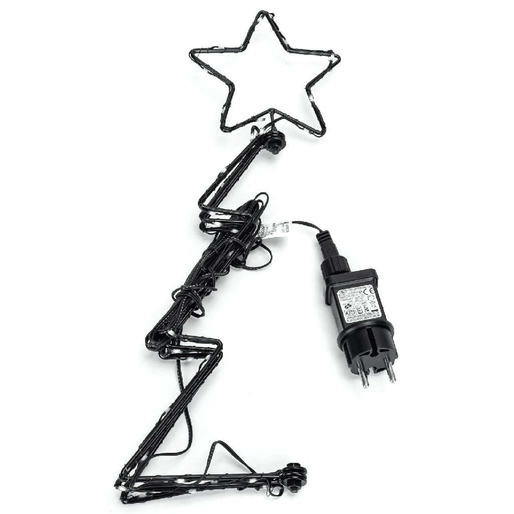 ALBERO DI NATALE LUMINOSO 3D LUCE FREDDA 5M+40CM, IP44 INT/EST