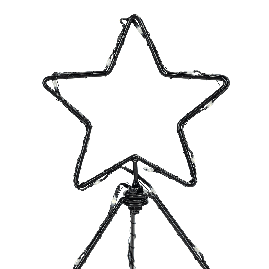 ALBERO DI NATALE LUMINOSO 3D LUCE FREDDA 5M+40CM, IP44 INT/EST