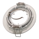 PORTA LAMPADA ORIENTABILE ROTONDO BIANCO