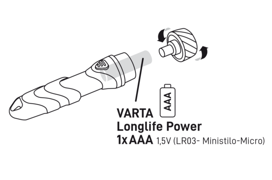 16605 DAY LIGHT KEY CHAIN LIGHT (INCL. 1AAA) VARTA