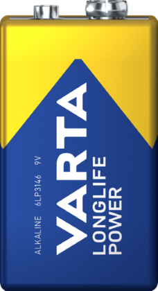 PILE VARTA ALKALINE LONGLIFE POWER  9V  BL.1  4922