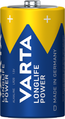 PILE VARTA ALKALINE LONGLIFE POWER TORCIA  D BL.2 4920