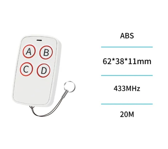 RADIOCOMANDO UNIVERSALE  433MHZ 20M BN