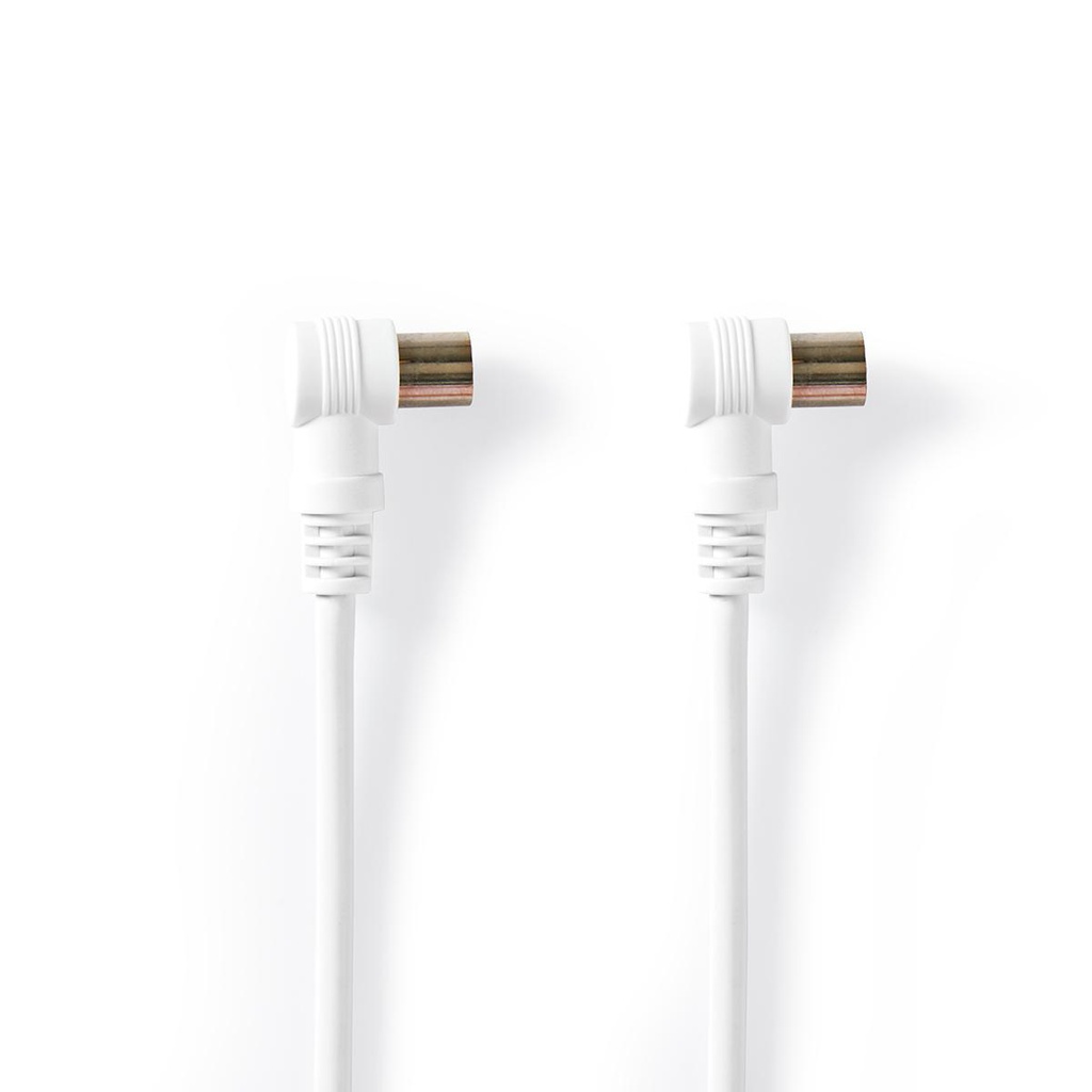 CAVO ANTENNA M/F IEC PLACCATO NICKEL  75 OHM  DOPPIO SCHERMO 90°  3.0M BN