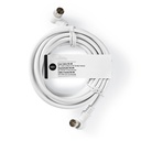 CAVO ANTENNA M/F IEC PLACCATO NICKEL  75 OHM  DOPPIO SCHERMO 90°  3.0M BN