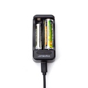 CARICABATTERIE 2 (AA/AAA)  1.2V  USB 1A