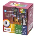 TENDA COLL. GHIACCIOLO ONDULATO CON FIOCCO DI NEVE RGBY 3M*0.7M 12 FILI  INT/EST