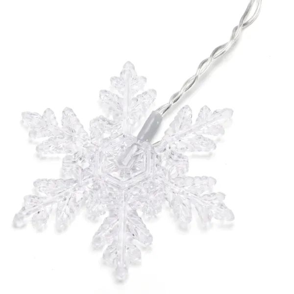 TENDA COLL. GHIACCIOLO ONDULATO CON FIOCCO DI NEVE RGBY 3M*0.7M 12 FILI  INT/EST