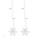 TENDA COLL. GHIACCIOLO ONDULATO CON FIOCCO DI NEVE RGBY 3M*0.7M 12 FILI  INT/EST