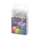 CATENA LUMINOSA A BATTERIA 3AA CON FILO IN RAME E PVC RGBY 2M IP20 INTERNO