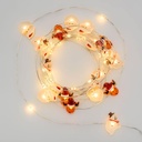 CATENA DECORATA D4 40 MICROLED 2XAA 4M PDQ