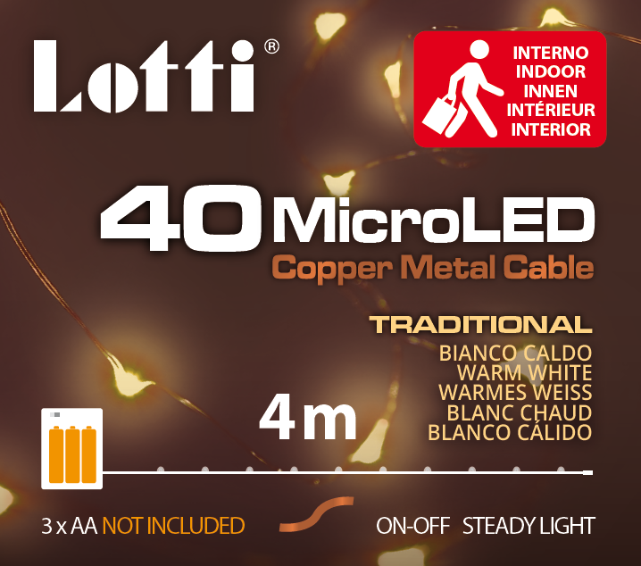 CATENA 40 MICROLED 3XAA 4M PDQ