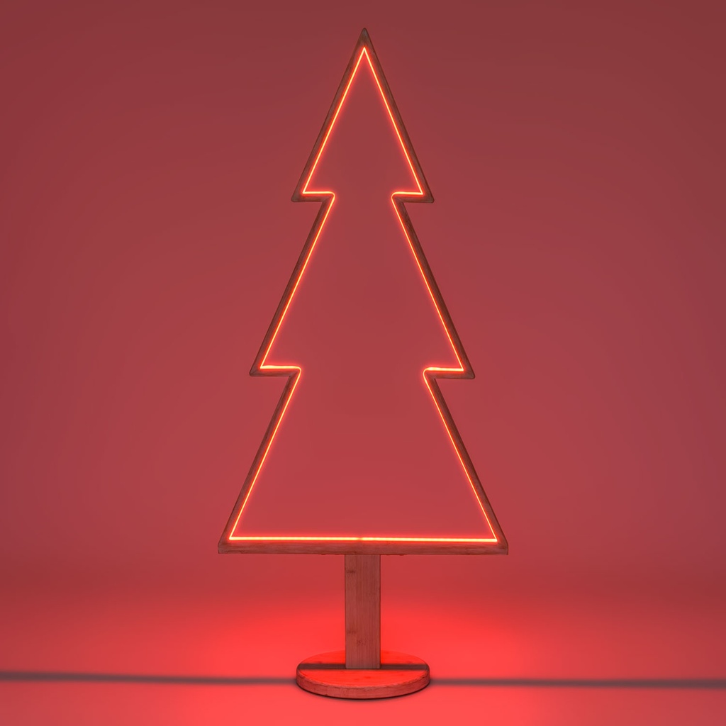 ALBERO NATALE ABETE C/BASE H145 SMART LED