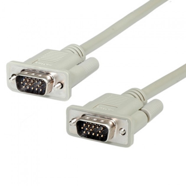 CAVO NEDIS MONITOR VGA SPINA-SPINA C/2 FERRITI NICKEL UL 2919 - 2.0MT ROHS 100% RAME