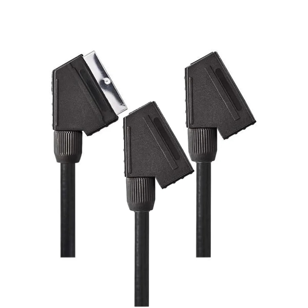 CAVO DA SPINA SCART A 2 PRESE SCART 1.5MT 14077 VDP502P