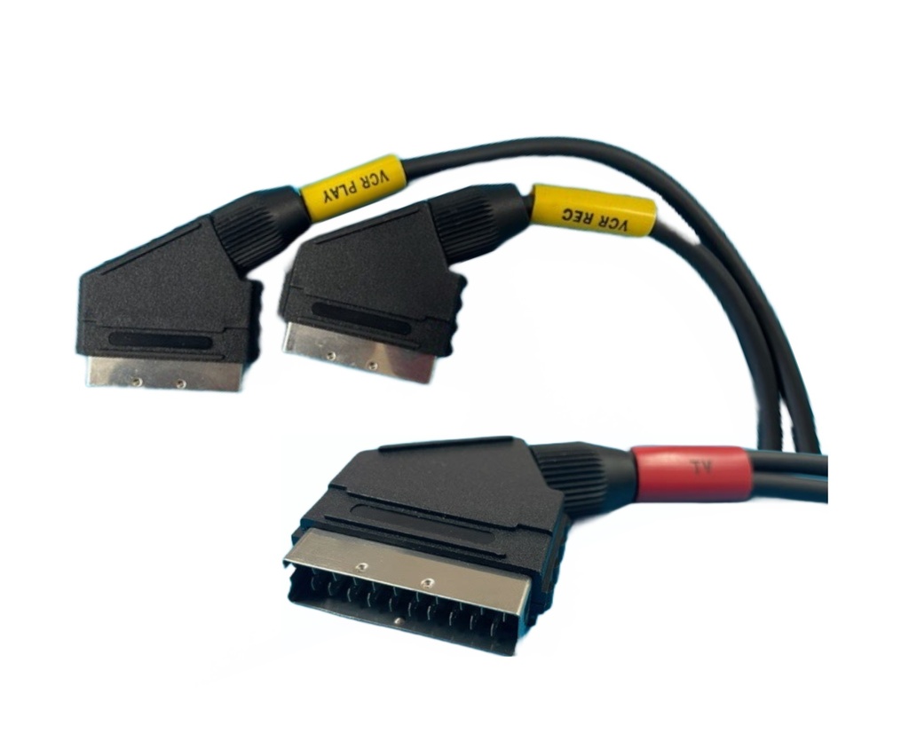 CAVO RACCORDO 3 SCART TV/VCR/SAT