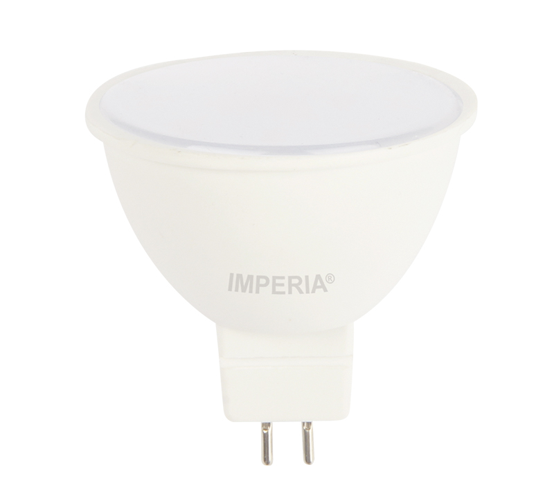 LAMPADA LED IMPERIA DICROICA GU5.3-MR16 ALTA EFFICIENZA 12V 7W 560LM 3000K