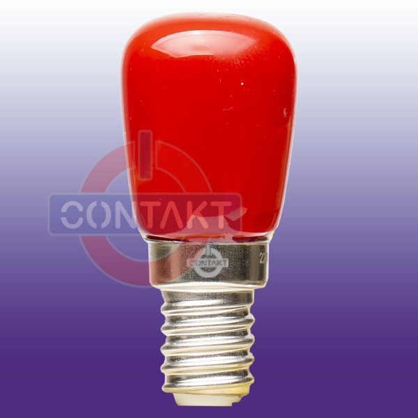 LAMPADA LED  CONTAKT 1W 80LM E14 26X57MM 230V 20000H ROSSO