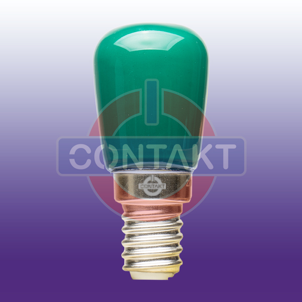 LAMPADA LED  CONTAKT 1W 80LM E14 26X57MM 230V 20000H VERDE