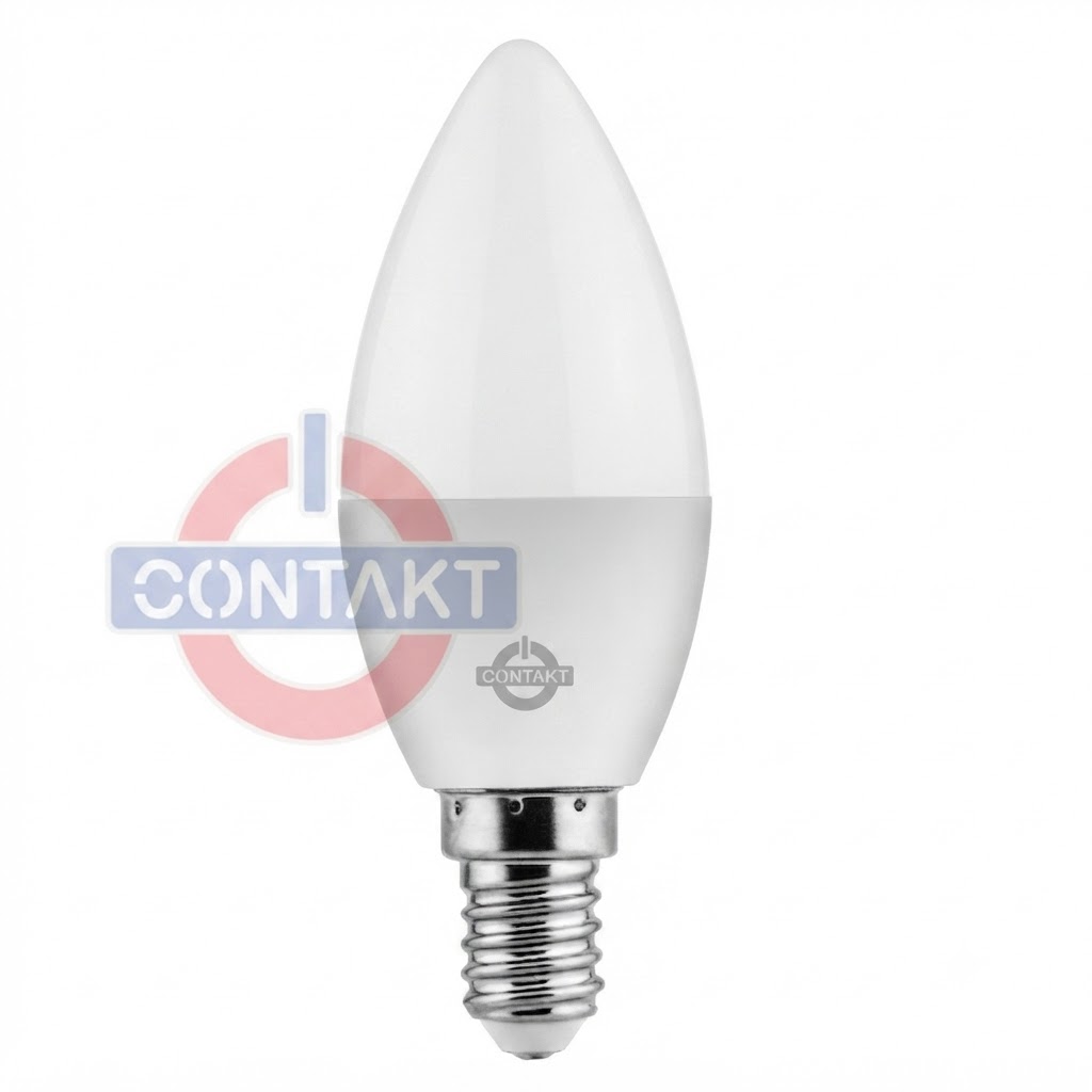 LAMPADA LED CONTAKT OLIVA C37 ALTA EFFICIENZA 8W 720LM E14 6500K 25000H
