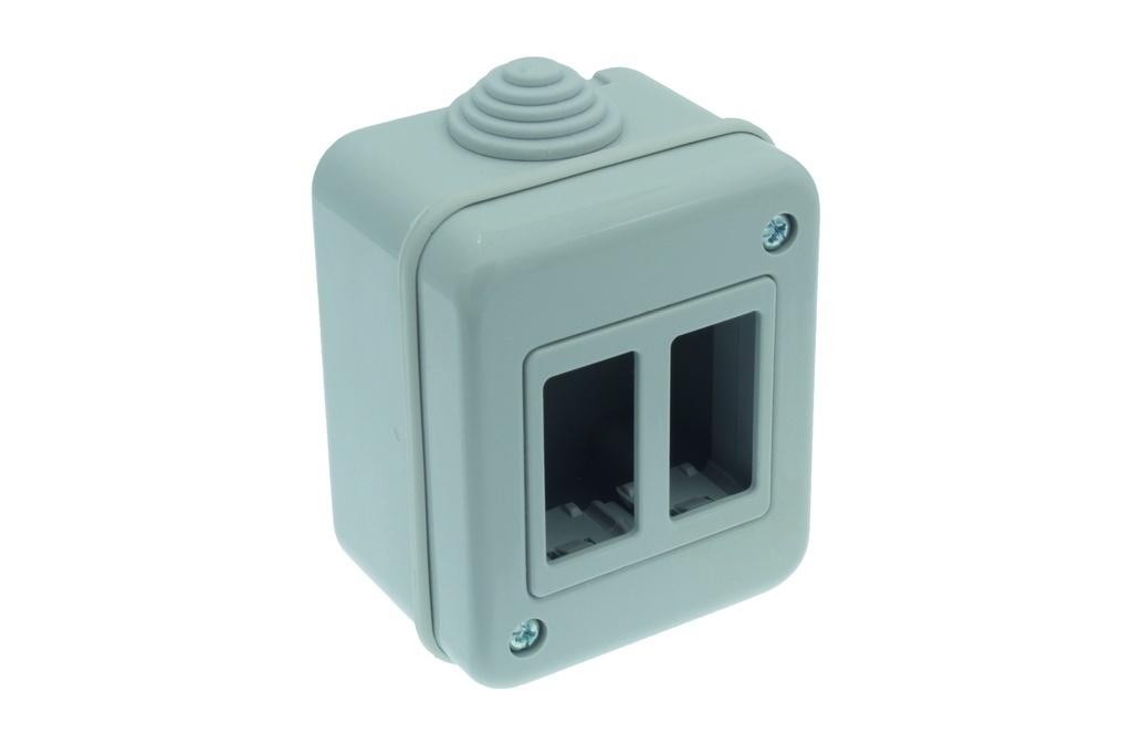 SCATOLA FAEG PER  GEWISS SYSTEM E CON ADATTATORE TIPO MAGIC IP40 2 POSTI 