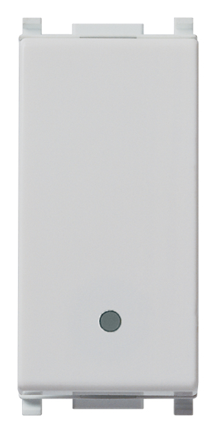 FRUTTO VIMAR PULSANTE UNIPOLARE 10A DA INCASSO 10/16A 250V SERIE PLANA SILVER