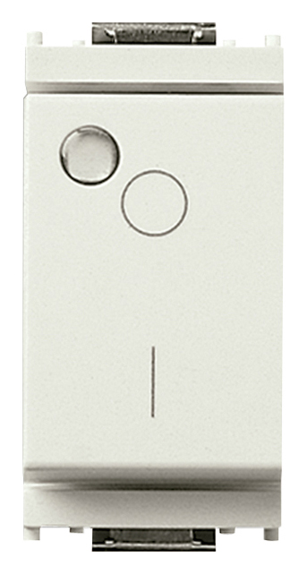 FRUTTO VIMAR INTERRUTTORE BIPOLARE LUMINOSO 16A DA INCASSO SERIE IDEA BIANCO
