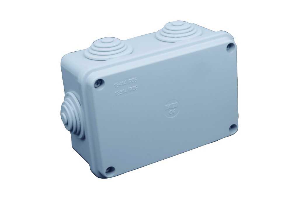 SCATOLA FAEG STAGNA DI DERIVAZIONE RETTANGOLARE CON VITI IP55 120X80X50