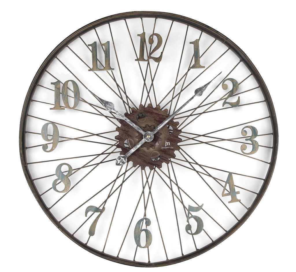 OROLOGIO PARETE IN METALLO RUOTA CM 63 LOWELL