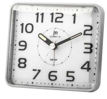 SVEGLIA QUARZO MOV. CONT. DOP LUCE- SILVER