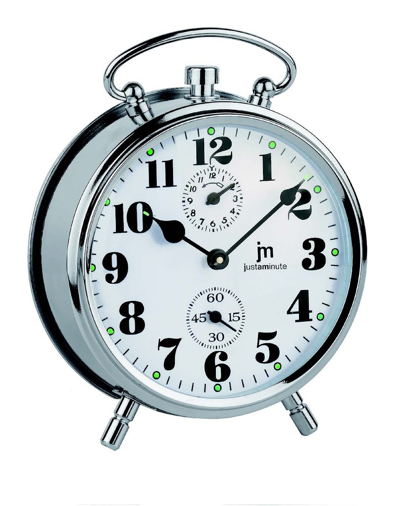 SVEGLIA CARICA MECCANICA SILVER LOWELL