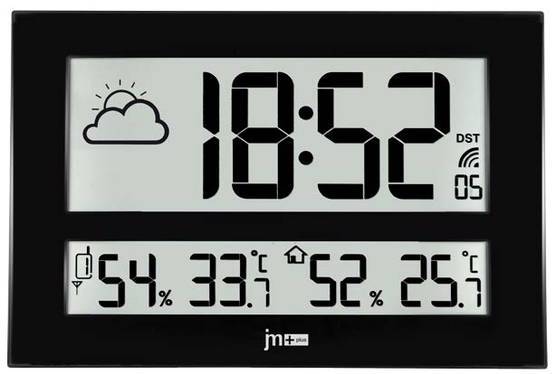 OROLOGIO PARETE RADIOC. METEO NERO LOWELL