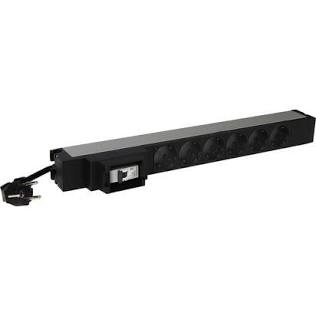 PRESA MULTIPLA BTICINO PDU ( POWER DISTRIBUTION UNIT ) DA 19" CON 6BPRESE + SCHUKO E MAGNETOTERMICO 