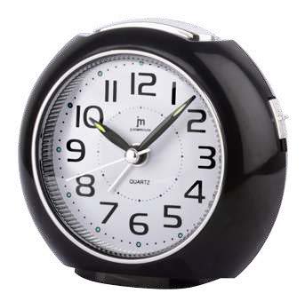 SVEGLIA AL QUARZO ANALOGICA CON LUCE SNOOZE MOVIMENTO CONTINUO SILENZIOSO NERO