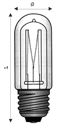 TUBOLARE ALOGENA E27 100W 230V CH