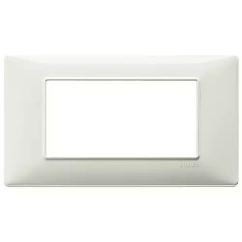 PLACCA VIMAR A 4 MODULI AVORIO SERIE VIMAR PLANA 