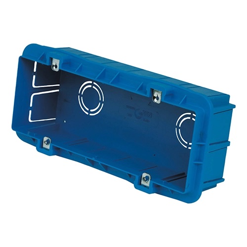 SCATOLA FAEG DA INCASSO MURO COMBINATA 6/7 POSTI CON INSERTI IN FERRO ZINCATO IP00