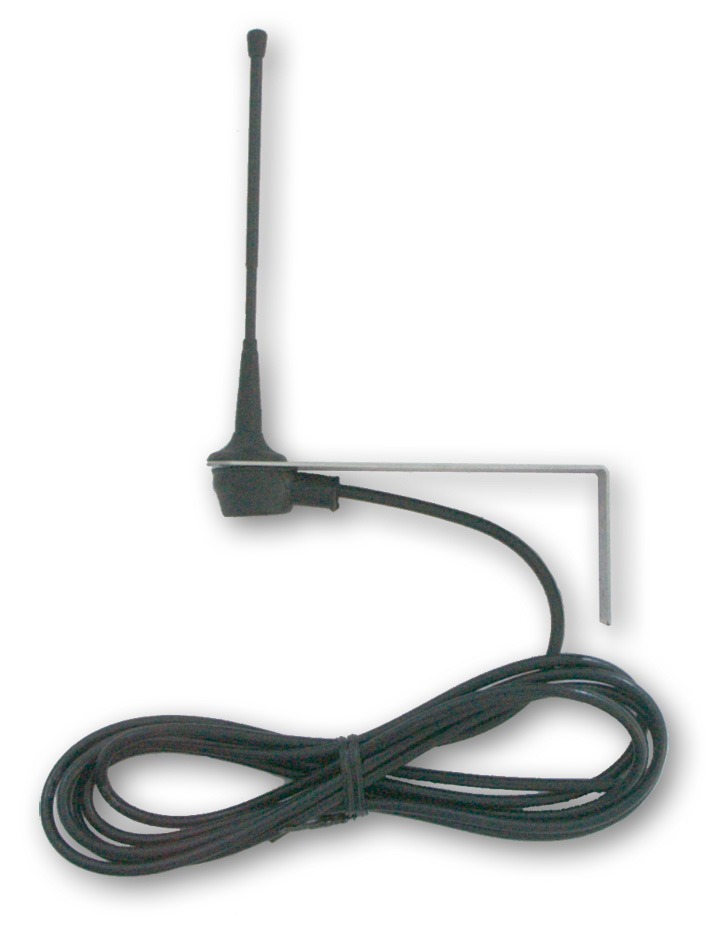 ANTENNA BeB 30.875 MHz CON FLANGIA DI SUPPORTO A MURO E CAVO COASSIALE 3 MT 