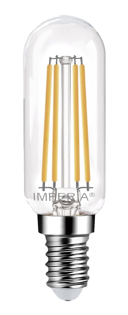 LAMPADA LED-FILO IMPERIA TUBOLARE Ø25X80MM 230V 4W 350LM E14 4000K 25000H