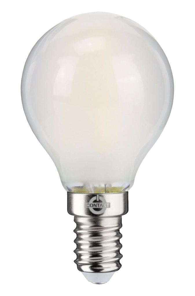 LAMPADA LED-FILO  CONTAKT SFERA G45 ALTA EFFICIENZA  4W 470LM E14 SMERIGLI. 3000