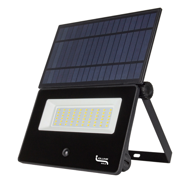PROIETTORE FARO LED M.C. ELETTRICI CON PANNELLO SOLARE 20W MODELLO DEDALO LUCE NATURALE 4000K 2500Lm IP54 NERO