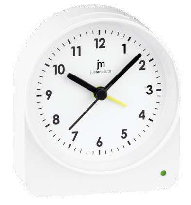 SVEGLIA QUARZO MOV. SINCRO ILLUMI.- BIANCO