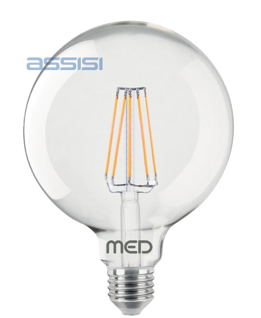GLOBO G95 FILOLED 9W 1055LM E27 2700K CHIARO  MED