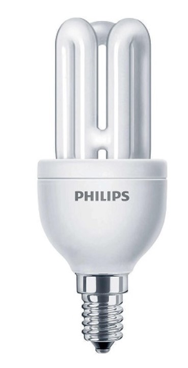 801166 GENIE ESAVER FLUORESCENTI COMPATTE 11W 827 E14 CALDA 8000H PHILIPS