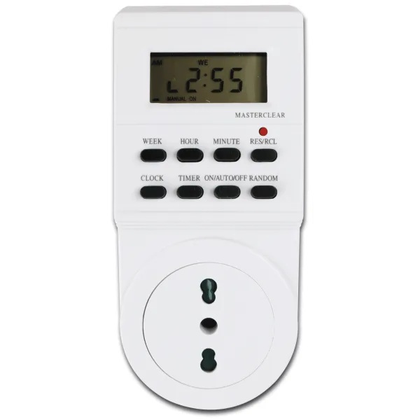 PROGRAMMATORE TIMER DIGITALE SETTIMANALE BN