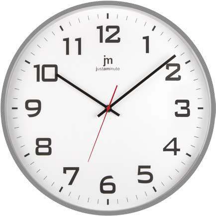 OROLOGIO DA PARETE QUARZO D.40 IN ABS GRIGIO