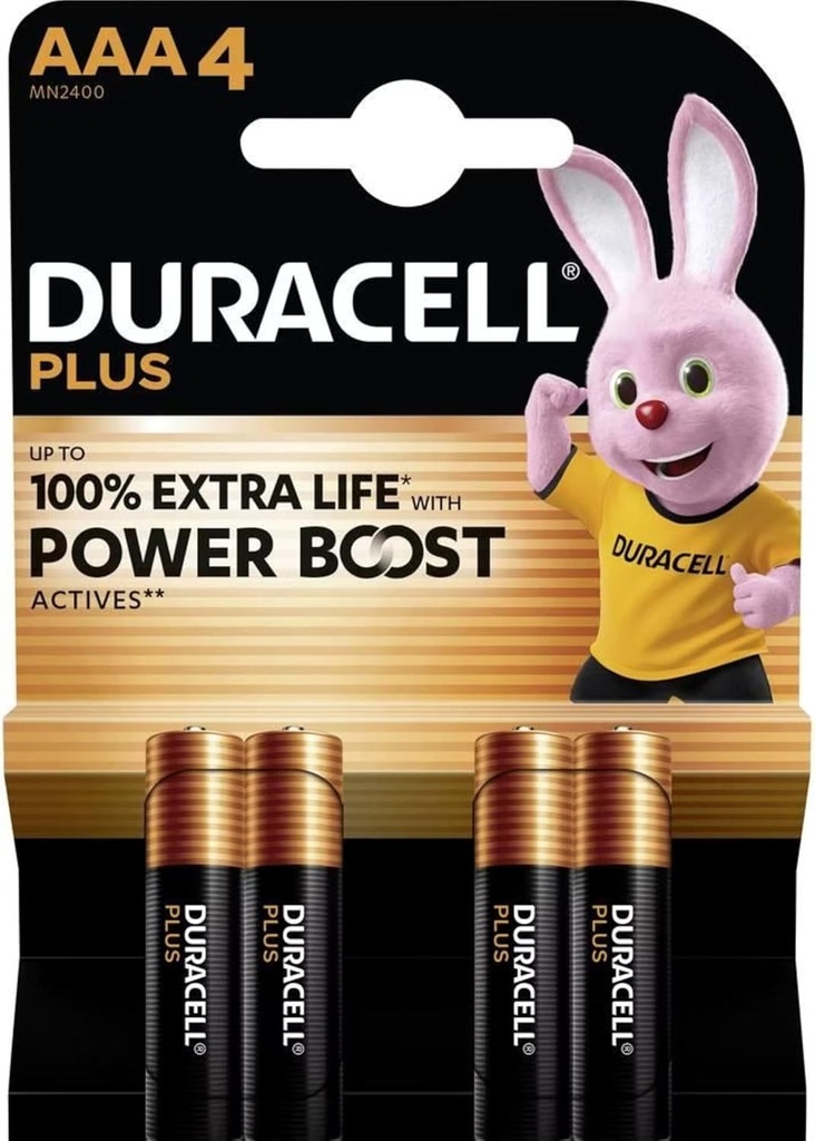 PILE DURACELL ALKALINE POWERBOOST MINISTILO AAA BL. 4