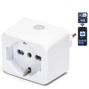 ADATTATORE CIVILE CONTAKT SMART WI-FI SPINA 2P+T 16A S17 - PRESA 2P+T 16A SCHUKO P30 BIANCO 