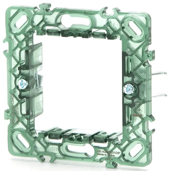 SUPPORTO CONTAKT A 2 MODULI SCATOLA ROTONDA TIPO VIMAR PLANA