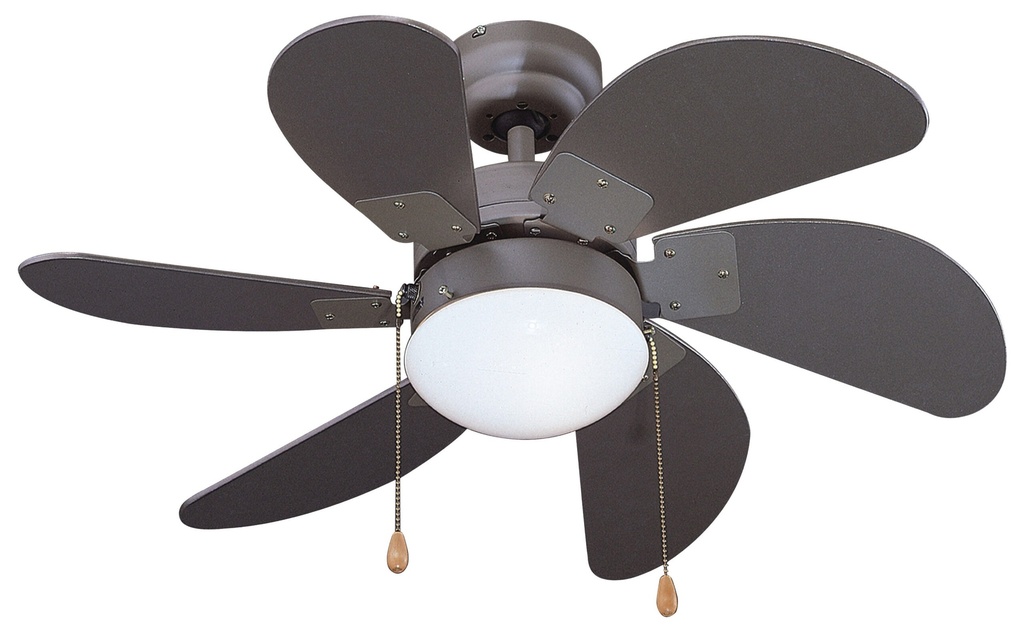 VENTILATORE DA SOFFITTO VINCO Ø77CM POTENZA 55W POTENZA GRIGIO CON LAMPADA LED 